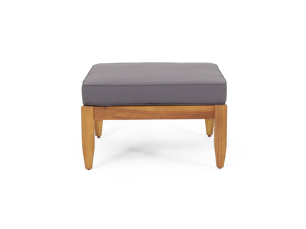 Bianca - Outdoor 3 Seater Sofa Chat Set With Ottoman - Teak