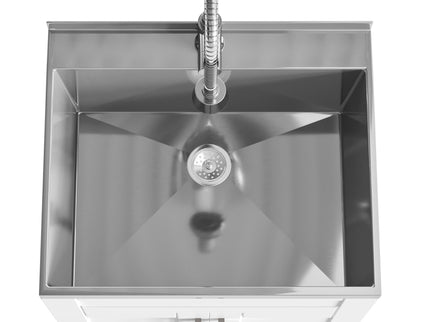 Hennessy - Deluxe Laundry Cabinet With Faucet And Stainless Steel Sink