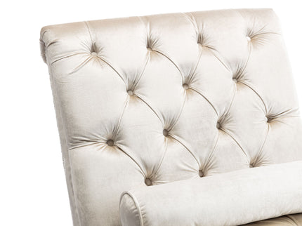 Chaise Lounge Indoor, Button Tufted Upholstered Chaise Lounge Chair With Pillow