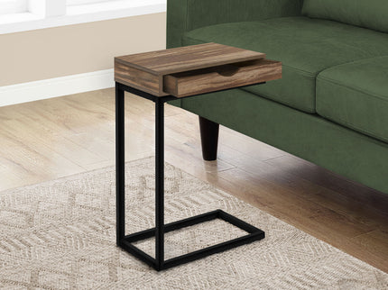 Accent Table, C - Shaped Contemporary Elegant Desig