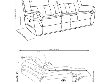 Divine - Sofa With Reclining