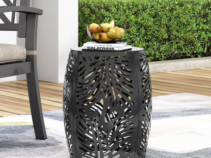 Modern Design Metal End Table, Large