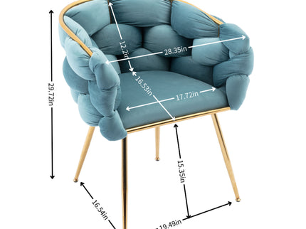 Luxury Modern Simple Leisure Single Sofa Chair Bedroom Lazy Person Household Dresser Stool Manicure Table Back Chair