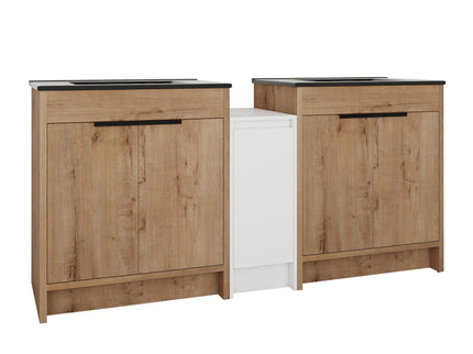 Freestanding Bathroom Vanity With Sink, Storage Cabinets, Soft Closing Doors