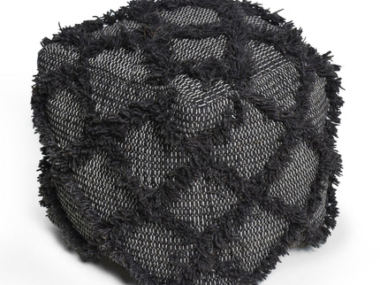 Jumanji - Handcrafted Wool And Cotton Pouf - Brown