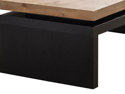 Coffee Table Rectangular Center Table For Living Room - Black / Natural / Multi / Natural Multi / Natural Wood / Natural Wood Wash