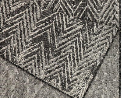 Sunshine - 5'3" X 7'3" Indoor & Outdoor Area Rug - Anthracite