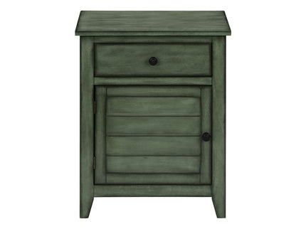 Accent Nightstand, Storage Drawer, Transitional