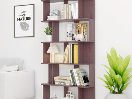 Modern 5 Tier Open Storage Bookcase