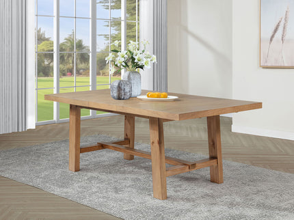 Extension Leaf Dining Table With Removable Leaf - Natural