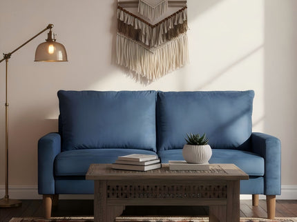 Upholstered Loveseat Sofa, 2 Seater Couch For Living Room Apartment