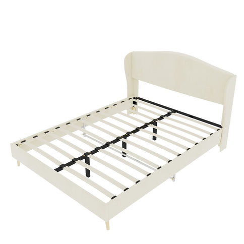 Upholstered Bed, Tufted Headboard, Comfortable Sleep