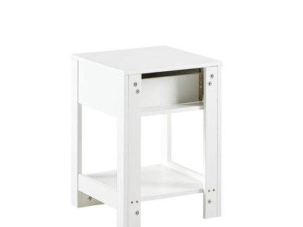 15.75" Rattan End Table With Drawer, Modern Nightstand, Side Table For Living Room, Bedroom