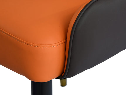 Modern Sponge-Filled Dining Chair, Solid Wood Metal Legs, Suitable For Restaurants, Living Rooms And Rooms (Set of 2)
