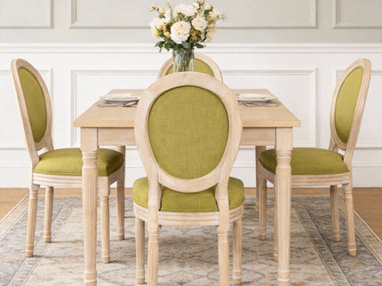 Upholstered With Round Back Dining Chairs (Set of 2)