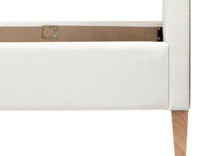 Haley - Upholstered Cane Back Platform Bed