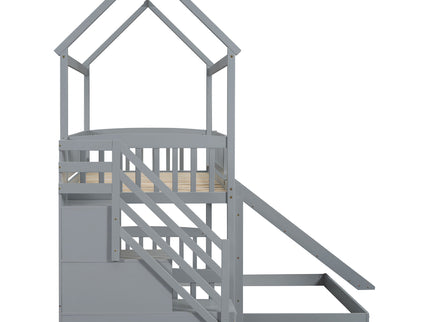 House Bunk Bed With Slide