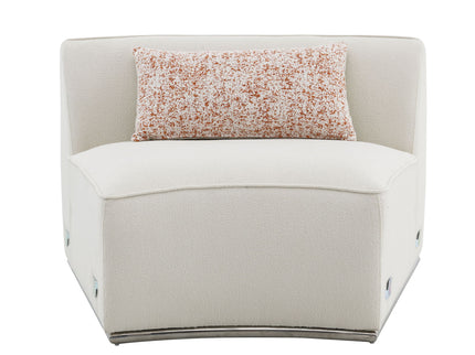 Sahara - Boucle Sectional Sofa With 3 Pillows - Beige