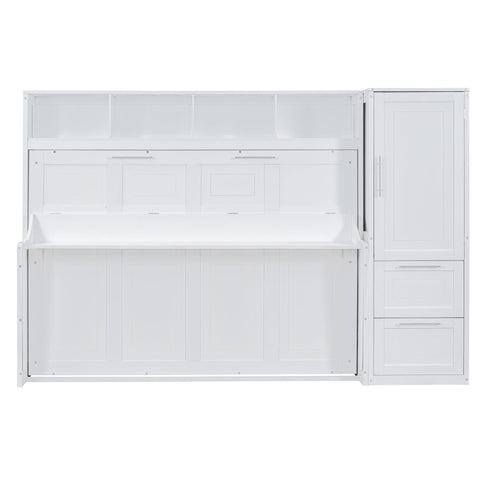 Space Saving Murphy Wall Bed With Closet And Drawers