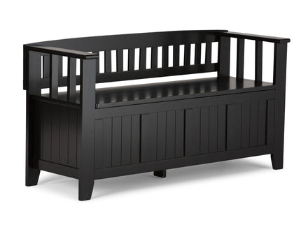Acadian - Entryway Storage Bench, Handcrafted