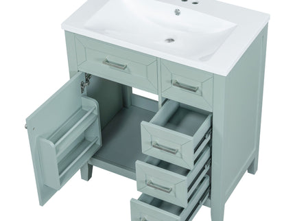 Modern Bathroom Vanity With Sink Combo, 3 Drawers