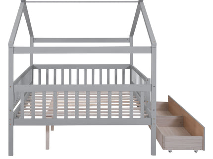 House Bed With 2 Drawers