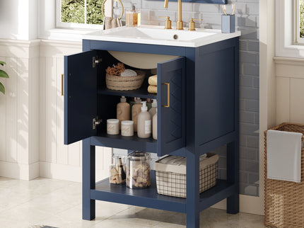 Modern Bathroom Vanity With Elegant Twill Design