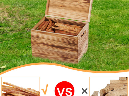 15 Lbs Fatwood Fire Starter Sticks With Box, 100% Natural Kindling Wood, Pine Firewood Firestarter For Campfire, Stove, Fireplace, Bonfires, Grill - Natural