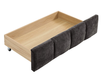 Modern Platform Bed Frame With Thick Fabric
