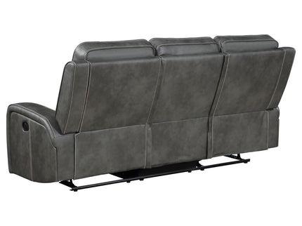 Forrest - 2 Piece Motion Reclining Sofa Set - Gray