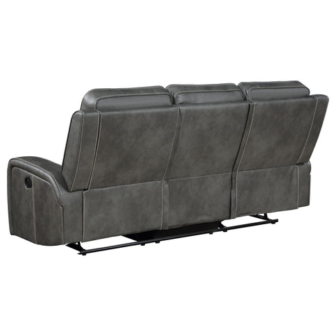 Forrest - 2 Piece Motion Reclining Sofa Set - Gray