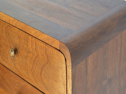 Curved Wall Mounted Bedside Nightstand