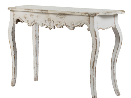 Slimline wash Console Table, For Hallway Living Room Bedroom - White Washed