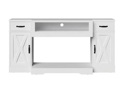 TV Stand With Adjustable Shelves & Double Doors