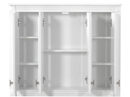 Wall Mounted Medicine Cabinet With Adjustable Shelf - White