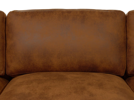 Modular Upholstered Sectional, Medium Firm Seat Cushion, Custom Configuration - Brown