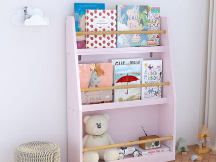 3 Tier Book Shelf, Compact Storage For Bedrooms