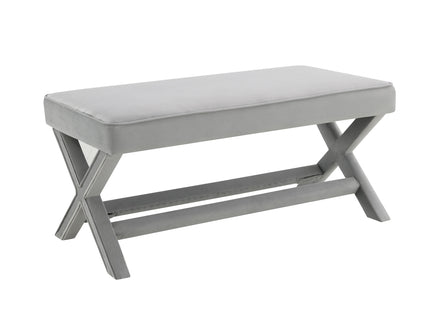Comfort Double Bench Upholstered With X Crossed Legs