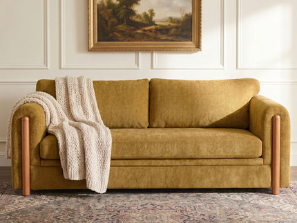 Modern 3 Seater Upholstered Couch Sofa For Living Room