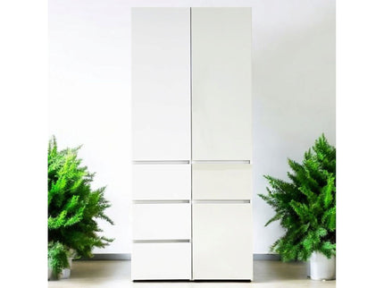 Elise - Slim Modular Closet Cabinet With Drawers - White
