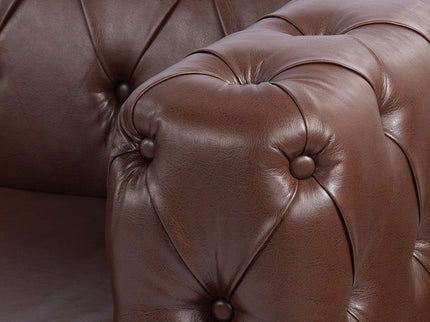 Square Arm Removable Cushion 3 Seater Sofa