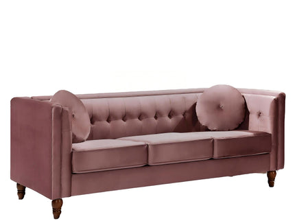 Chesterfield Sofa With Square Arms For Living Room