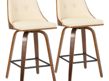 Gianna - Mid Century Modern Counter Stool (Set of 2)
