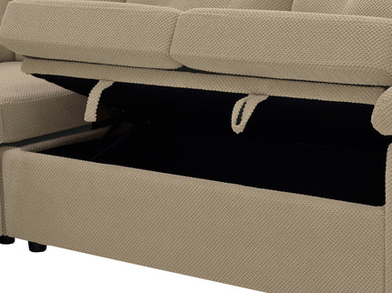 Convertible Sectional Sofa Bed & Pull Out Sleeper And Storage
