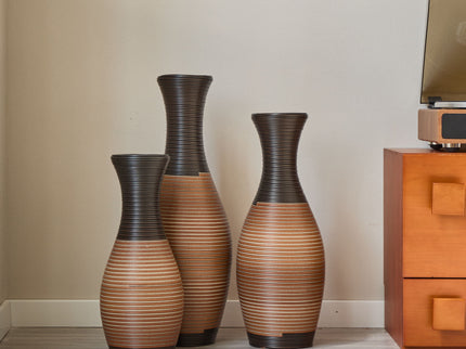 Designer Floor Vases, Large Vases For Home Decor Flooring (Set of 3)