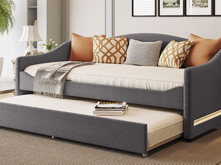 Design Upholstered Daybed With Light And Trundle