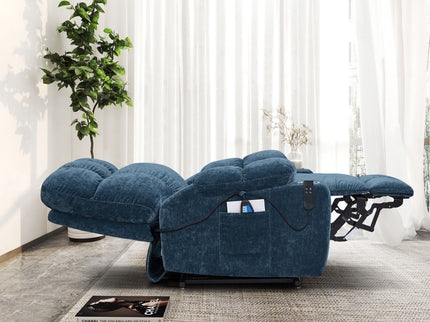 Dual Okin Motor Power Lift Recliner Chair For Elderly Infinite Position Lay Flat 180E Recliner With Heat Massage