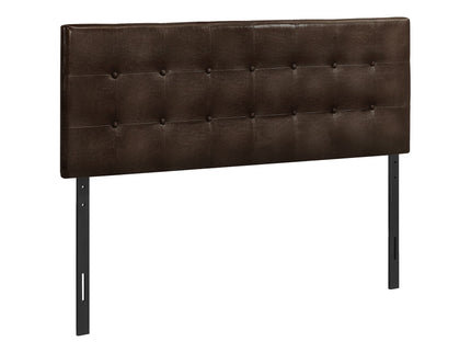 Queen Size, Bed Headboard Only, Upholstered, Transitional - Brown