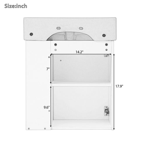 Modern Floating Bathroom Vanity With Ceramic Basin Perfect For Small Bathrooms