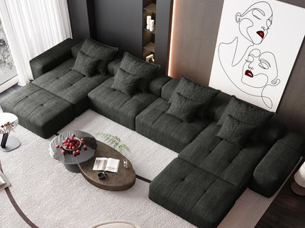 Modern Oversized Diy Combination Modular Sectional Sofa With Pillows